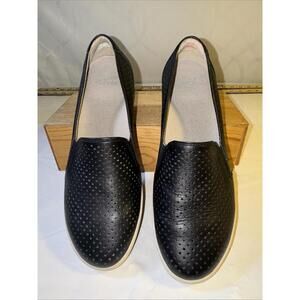 dansko Odina Nappa Black Size 7.5 Slip on Leather Walking Shoes